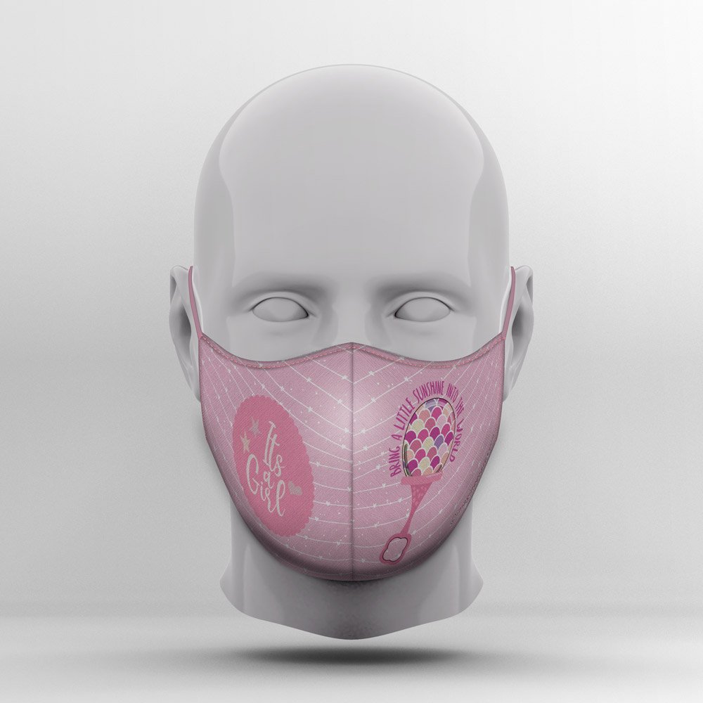 Custom Mask “It’s a Girl”